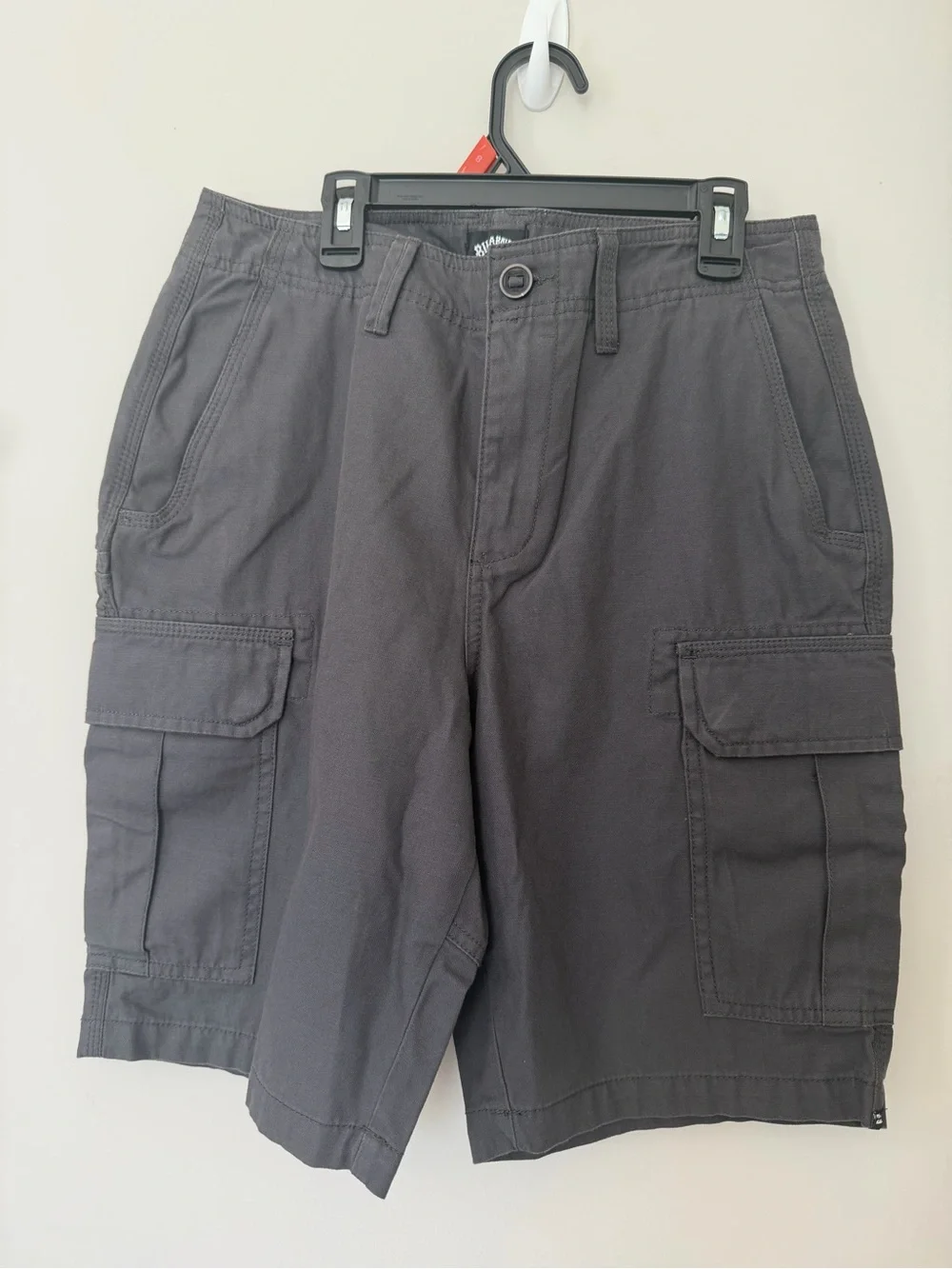 Billabong Men's Charcoal Cargo Shorts - Gray Utility Pockets